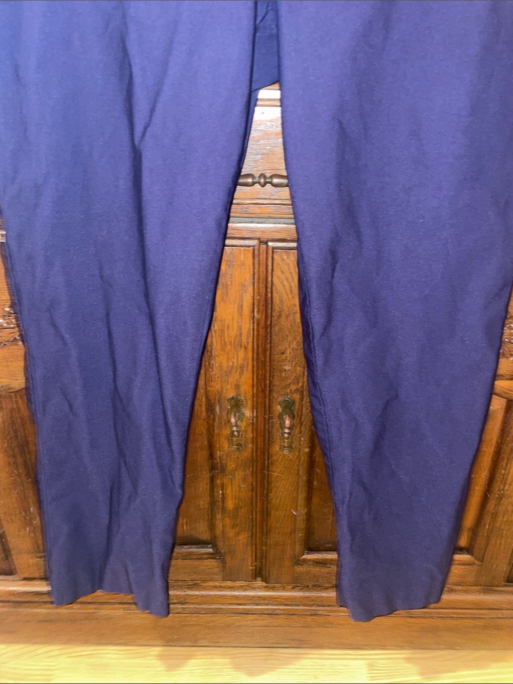 Jones New York Navy Slim Straight Chinos - Picture 5 of 8